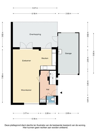 Plattegrond - Norbertijnenstraat 12, 6369 CM Simpelveld - Norbertijnenstraat 12 Simpelveld - Begane grond 2D.jpg